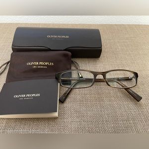 Used OLIVER PEOPLES Lance OT OV5003 52mm Olive Tortoise Eyeglasses